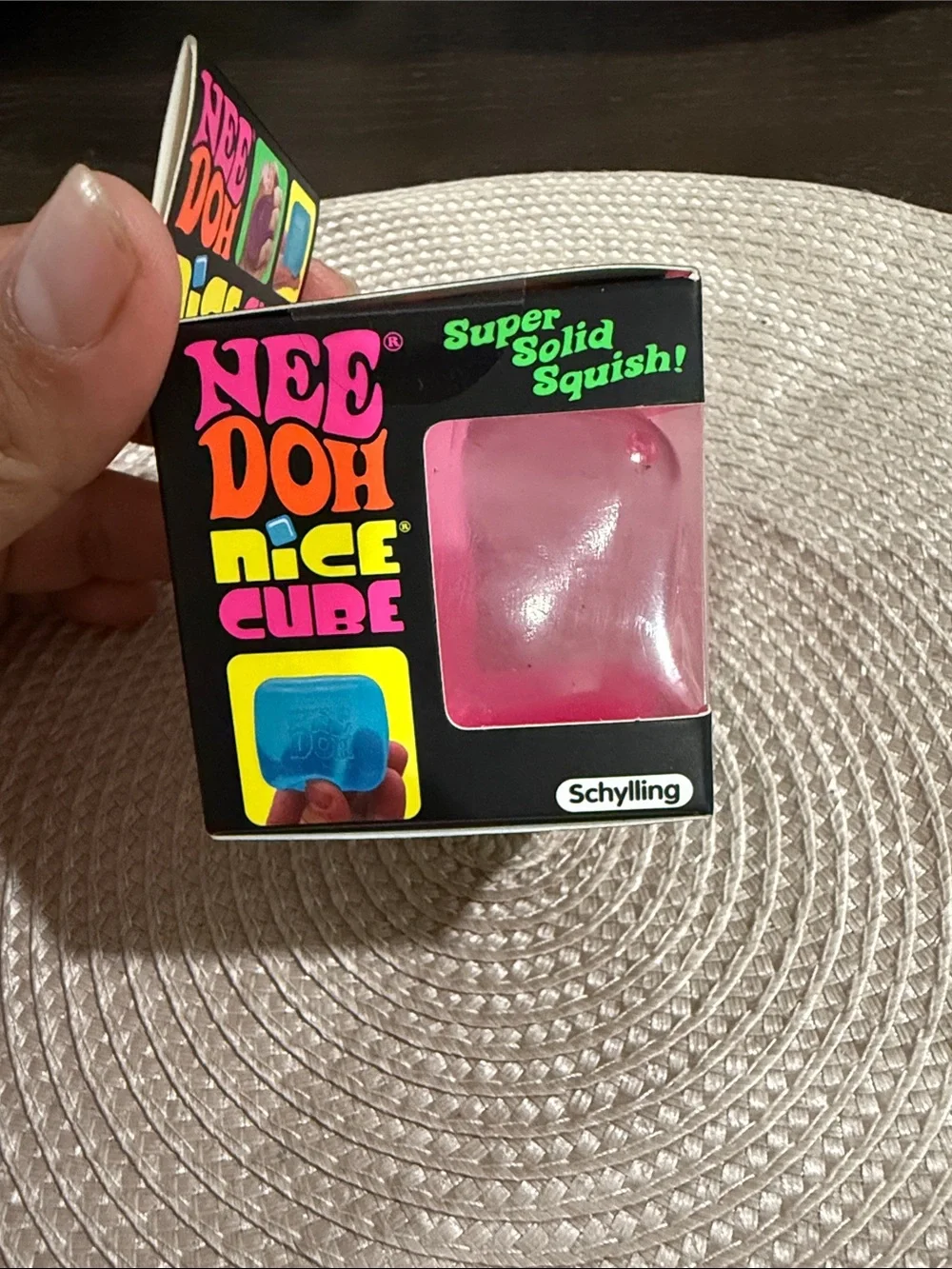 Original Nee Doh Nice Cube Pink Kids Squishy Toy